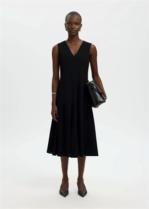 Luisa regular sl linen blend kjole Sort Selected Femme 